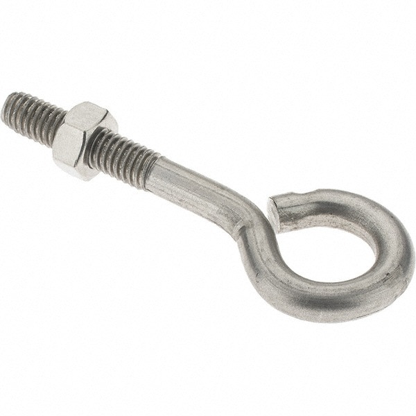 5/16-18, Stainless Steel Wire Turned Open Eye Bolt