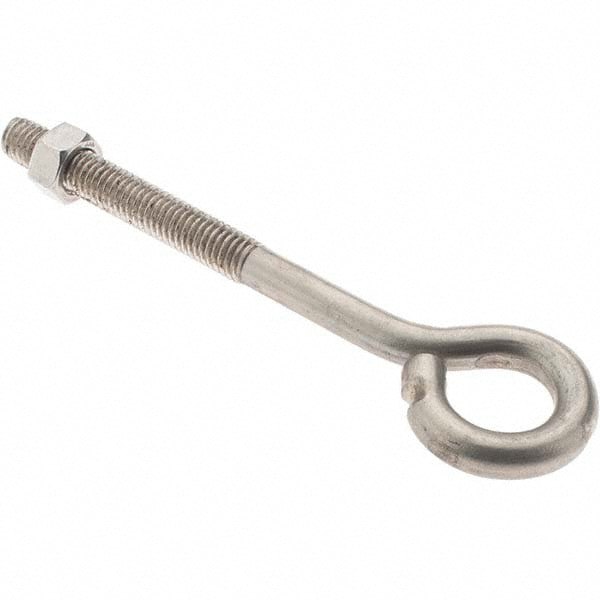 3/8-16, Stainless Steel Wire Turned Open Eye Bolt