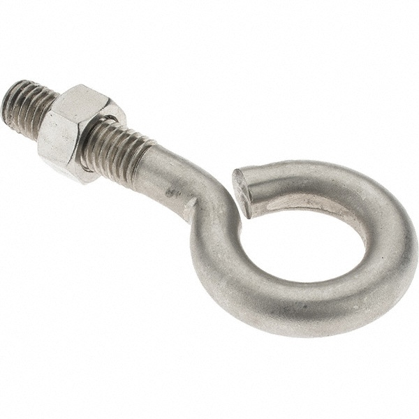 1/2-13, Stainless Steel Wire Turned Open Eye Bolt