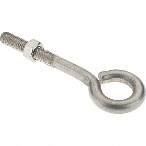1/2-13, Stainless Steel Wire Turned Open Eye Bolt