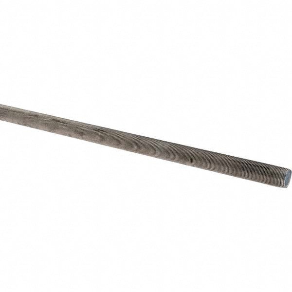 Threaded Rod: 1-14, 3' Long, Stainless Steel, Grade 304 (18-8)