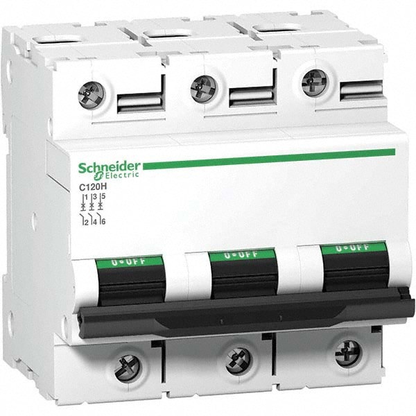 80 Amp, 440 VAC, 3 Pole, DIN Rail Mounted Miniature Circuit Breaker