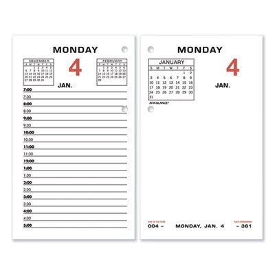 Desk Calendar Refill: 404 Sheets, Planner Ruled