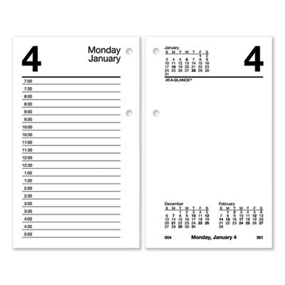 Calendar Refill: 365 Sheets, White Paper