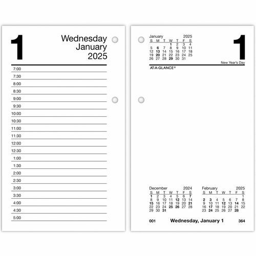 Desk Calendar Refill: 320 Sheets, Planner Ruled
