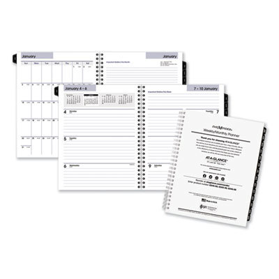 Weekly/Monthly Refill: 52 Sheets, White Paper