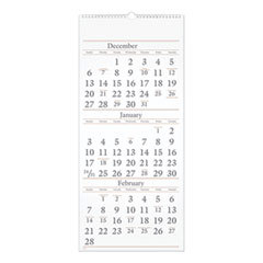 Wall Calendar: 7 Sheets, Unruled, White Paper
