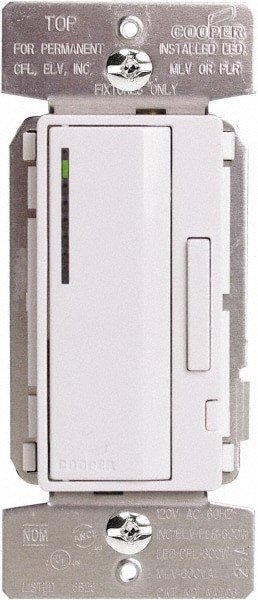 1 Pole, 120 VAC, Residential Grade Push On & Off Dimmer Switch