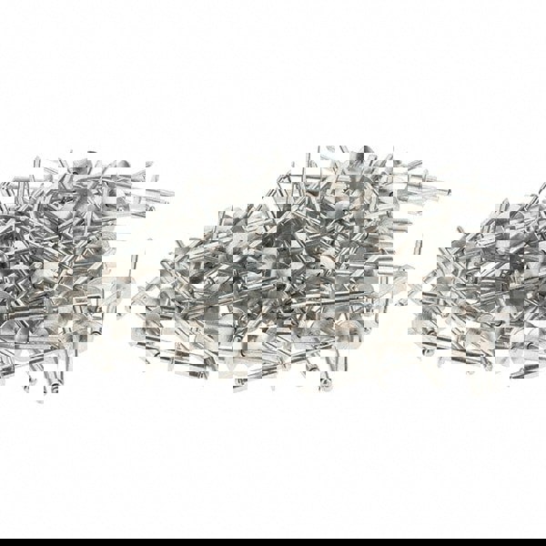 Open End Blind Rivet: Size 612, Large Flange Dome Head, Aluminum Body, Aluminum Mandrel