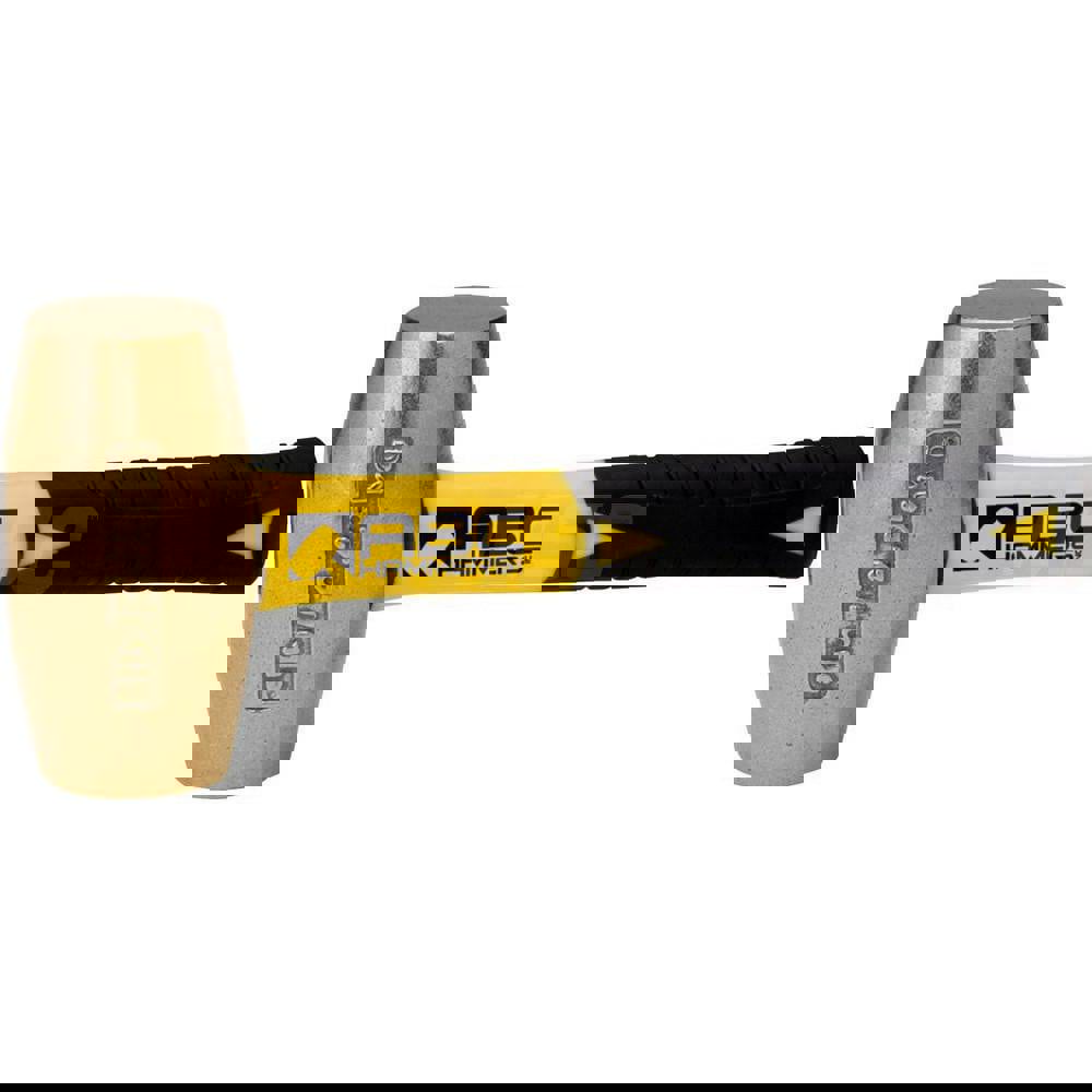 10 lb Brass Drilling Hammer, Non-Sparking, Non-Marring 1-7/8 Face Diam, 4-3/4 Head Length, 10 OAL, 8 Fiberglass Handle, Double Faced