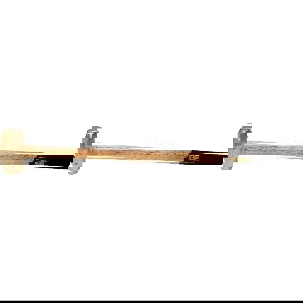 8 lb Brass Sledge Hammer, Non-Sparking, Non-Marring, 2-3/8 Face Diam, 5 Head Length, 35 OAL, 32 Wood Handle, Double Faced