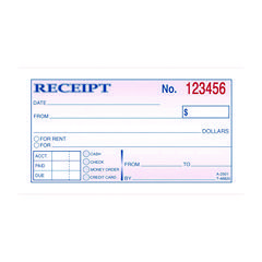 BOOK,RENT RCPT,CRNLSS,3PK