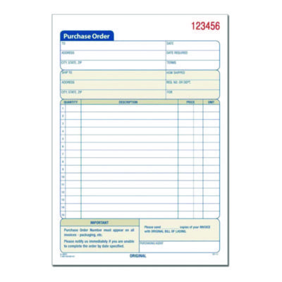 BOOK,PRCH ORDR,CRBLS10/PK