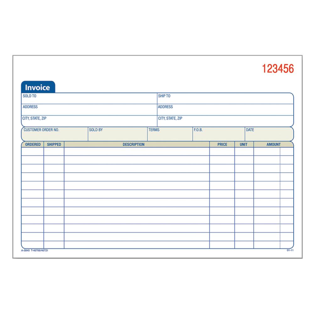 BOOK,INVC,2PT,CRBLS,50/ST
