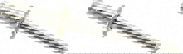 Tri Folding Blind Rivet: Size 619, Dome Head, Aluminum Body, Aluminum Mandrel