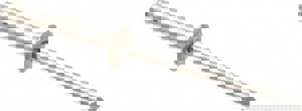 Tri Folding Blind Rivet: Dome Head, Aluminum Body, Aluminum Mandrel