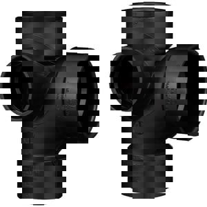 3X3X3X2 ABS DWV SAN TEE W/LH INL