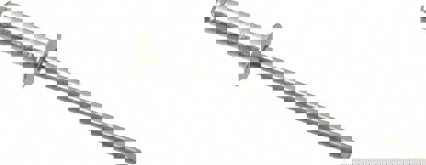 Open End Blind Rivet: Size 46, Dome Head, Aluminum Body, Steel Mandrel