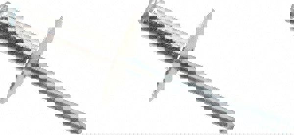 Open End Blind Rivet: Size 68, Large Flange Dome Head, Aluminum Body, Steel Mandrel