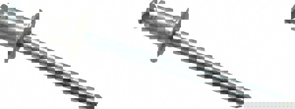 Peel Blind Rivet: Dome Head, Aluminum Body, Steel Mandrel