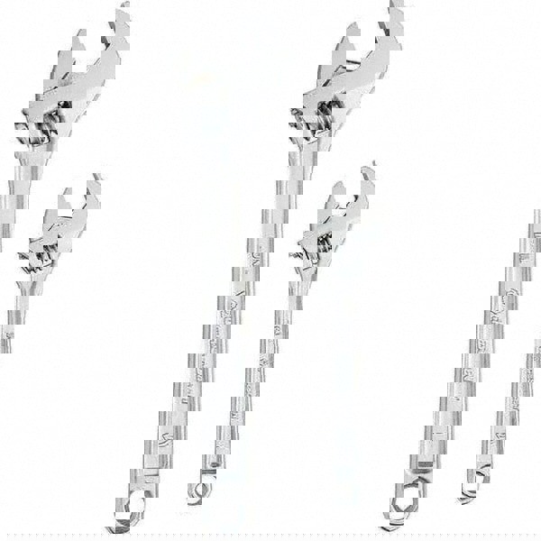 Adjustable Wrench Set: 2 Pc, Metric