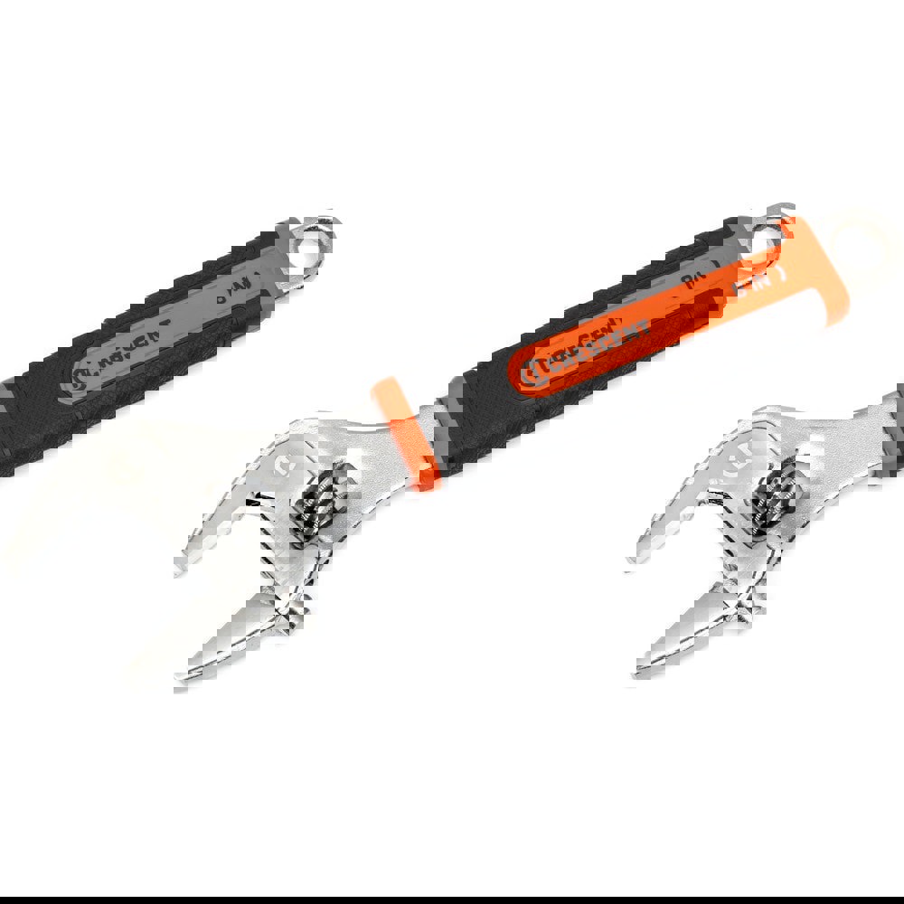 Adjustable Wrenches; Overall Length (Inch): 8 ; Finish: Polished Chrome ; Handle Type: Cushioned ; Material: Steel ; Measuring Scale: Yes ; Jaw Capacity (Inch): 2-13/64