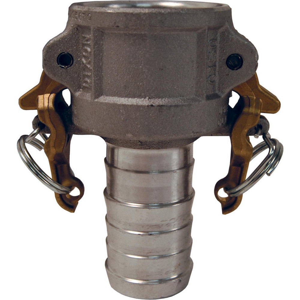 Suction & Discharge Hose Couplings; Type: Type C Coupler ; Coupling Type: Cam & Groove ; Coupling Descriptor: Boss-Lock Coupler x Hose Shank ; Material: Aluminum ; Coupler Size (Fractional Inch): 4 ; Thread Size: Non-Threaded