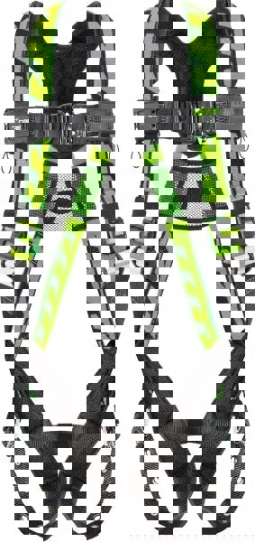 Fall Protection Harnesses: 400 Lb, AirCore Single D-ring Style, Size Universal, Polyester