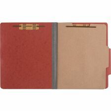 File Folders with Top Tab: Letter, Earth Red, 10/Pack