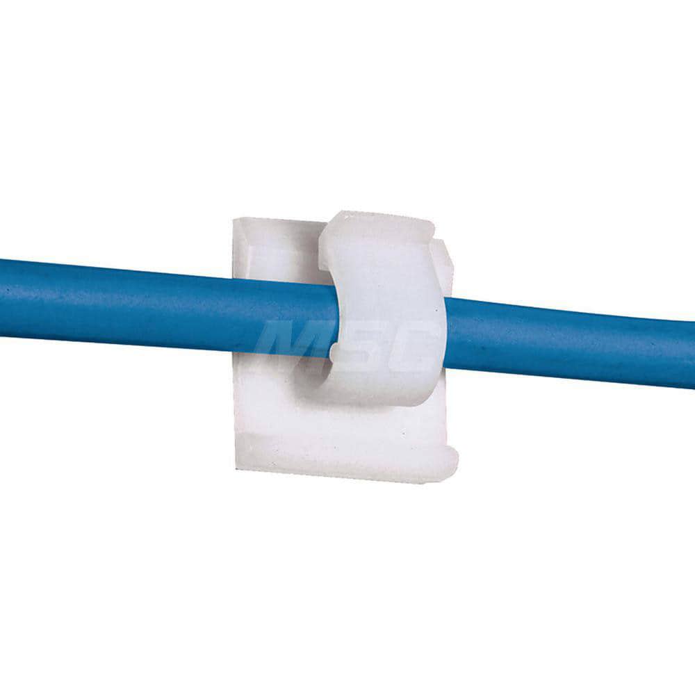 Cable Tie Mounting Bases; Base Type: Nylon ; Mounting Method: Adhesive Back ; Clip Type: One-Piece ; Color: Natural ; Material: Nylon 6.6 ; Overall Length (mm): 25.4