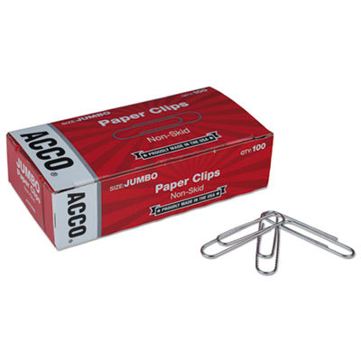 CLIPS;PAPER;NONSKID;JUMBO ACCO CLIPS PAP