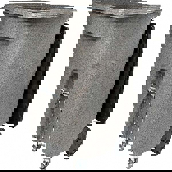 96 Gal Rectangle Graystone Trash Can