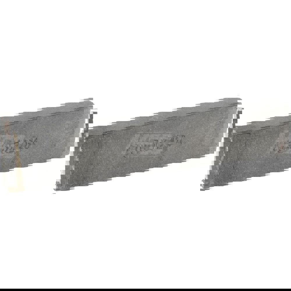 Single Point Tool Bit: 3/8'' Shank Width, 3/4'' Shank Height, Micrograin Solid Carbide Tipped, RH, GR, Cut-Off & Grooving