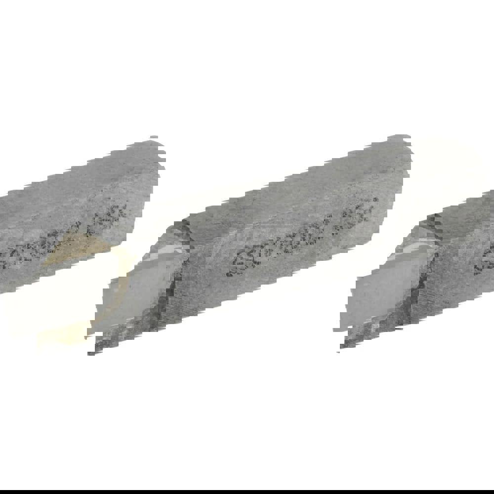 Single Point Tool Bit: 3/8'' Shank Width, 3/8'' Shank Height, Micrograin Solid Carbide Tipped, Neutral, GS, Cut-Off & Grooving