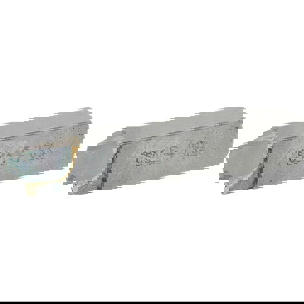 Single Point Tool Bit: 3/8'' Shank Width, 3/8'' Shank Height, Micrograin Solid Carbide Tipped, Neutral, GS, Cut-Off & Grooving