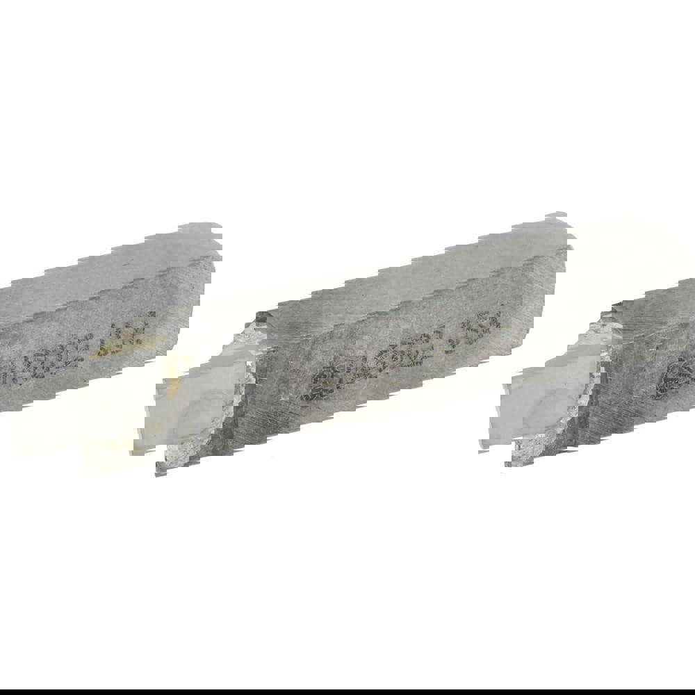 Single Point Tool Bit: 3/8'' Shank Width, 3/8'' Shank Height, Micrograin Solid Carbide Tipped, Neutral, GS, Cut-Off & Grooving