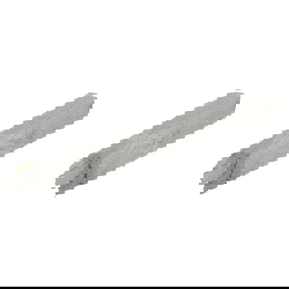 Single Point Tool Bit: 3/8'' Shank Width, 3/8'' Shank Height, Solid Carbide Tipped, RH, RC, Cut-Off & Grooving