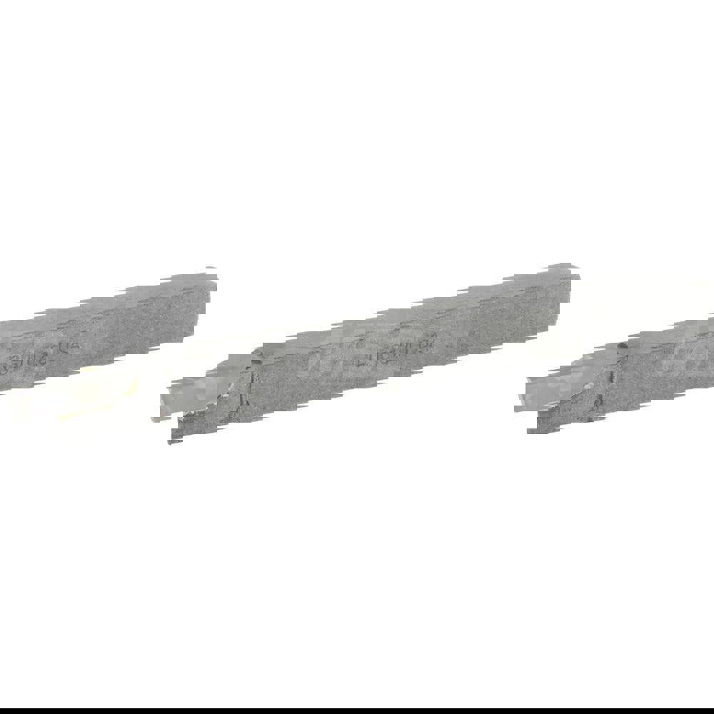 Single Point Tool Bit: 1/2'' Shank Width, 1/2'' Shank Height, Solid Carbide Tipped, RH, RC, Cut-Off & Grooving