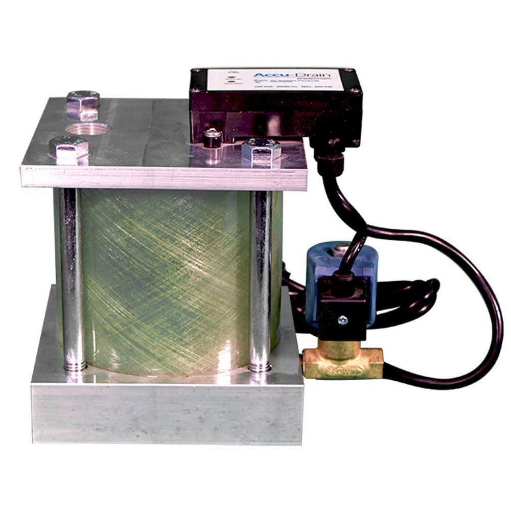 Condensate Drains & Accessories; Inlet Size: .5in; .75in ; Outlet Size: 0.2500 ; For Use With: Compressed Air Systems ; Thread Type: Female NPT ; Body Material: Aluminum; ABS ; Overall Width: 7