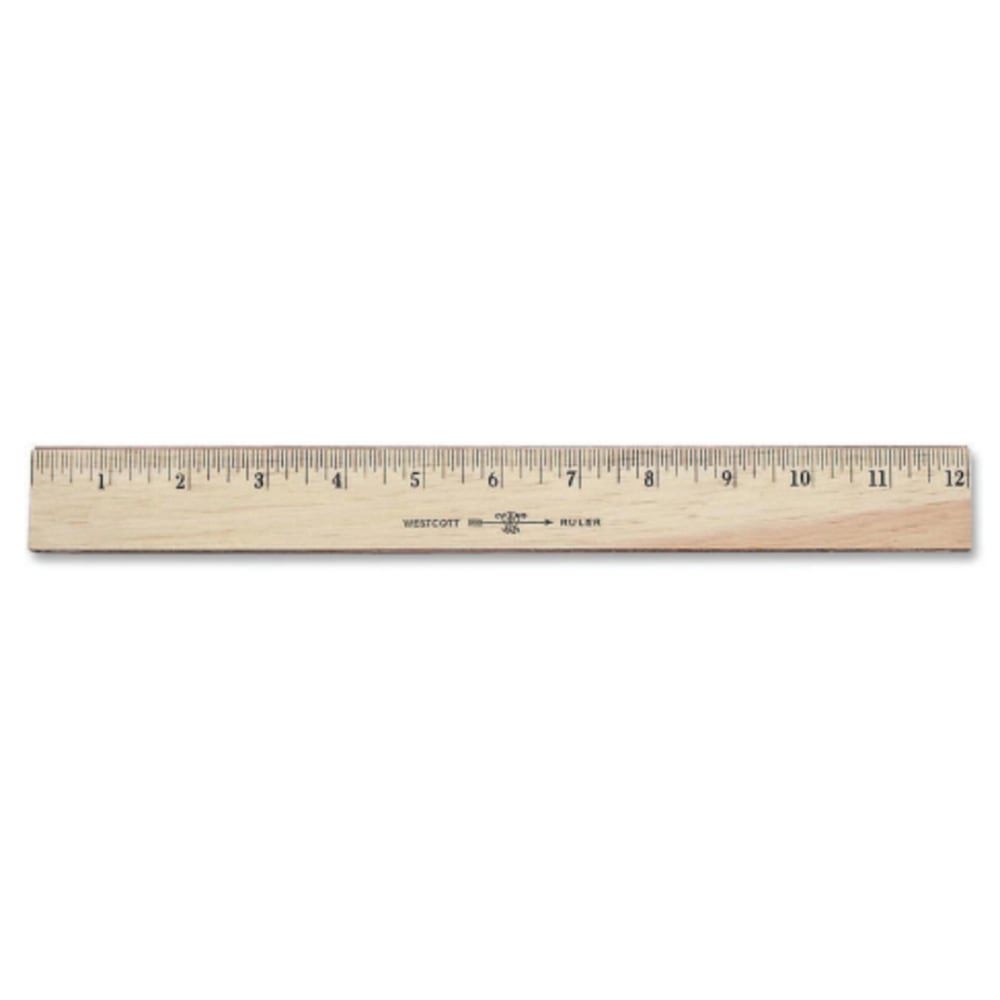 RULER,WOOD,12IN,DBL EDGE