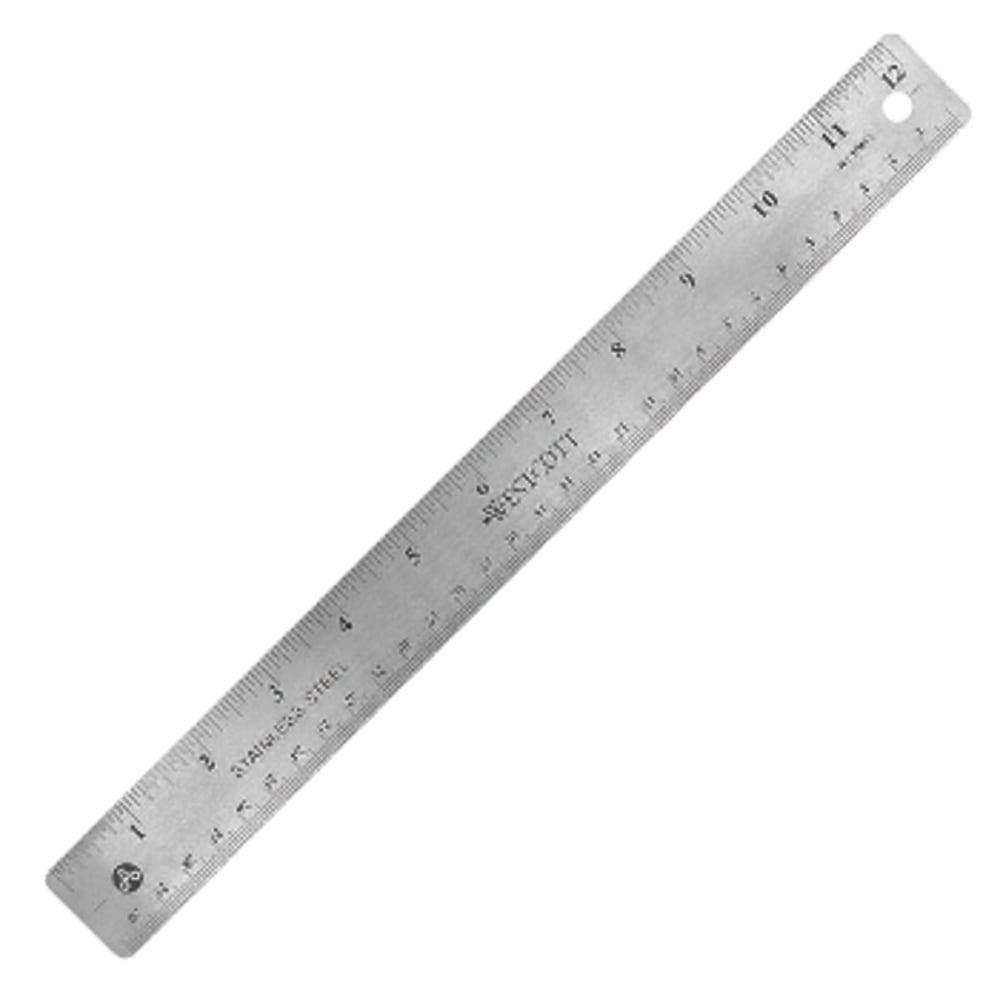 RULER,STAINLESS STEEL,12