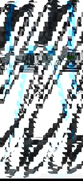 Fall Protection Harnesses: 400 Lb, AirCore Single D-ring Style, Size 2X-Large & 3X-Large, Polyester