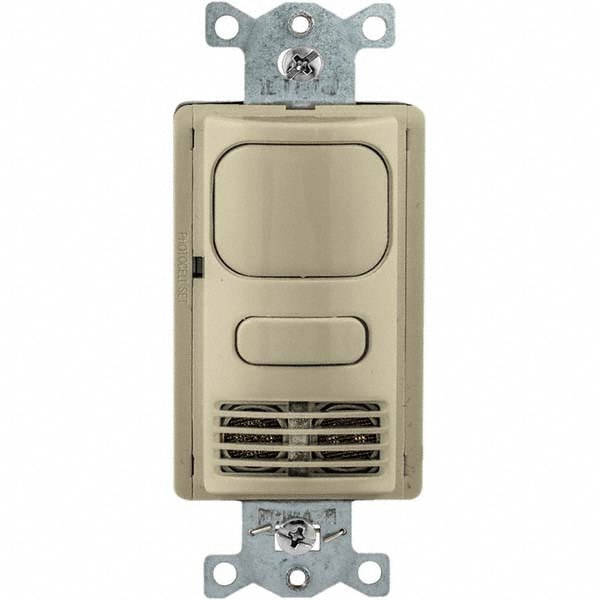 Motion Sensing Wall Switches; Switch Type: Occupancy or Vacancy Sensor Duel Switch ; Sensor Type: Ultasonic; Infared ; Coverage (Sq. Ft.): 1000 ; Adjustment Type: Self-adjusting Delay ; Color: Ivory ; Recommended Environment: Indoor