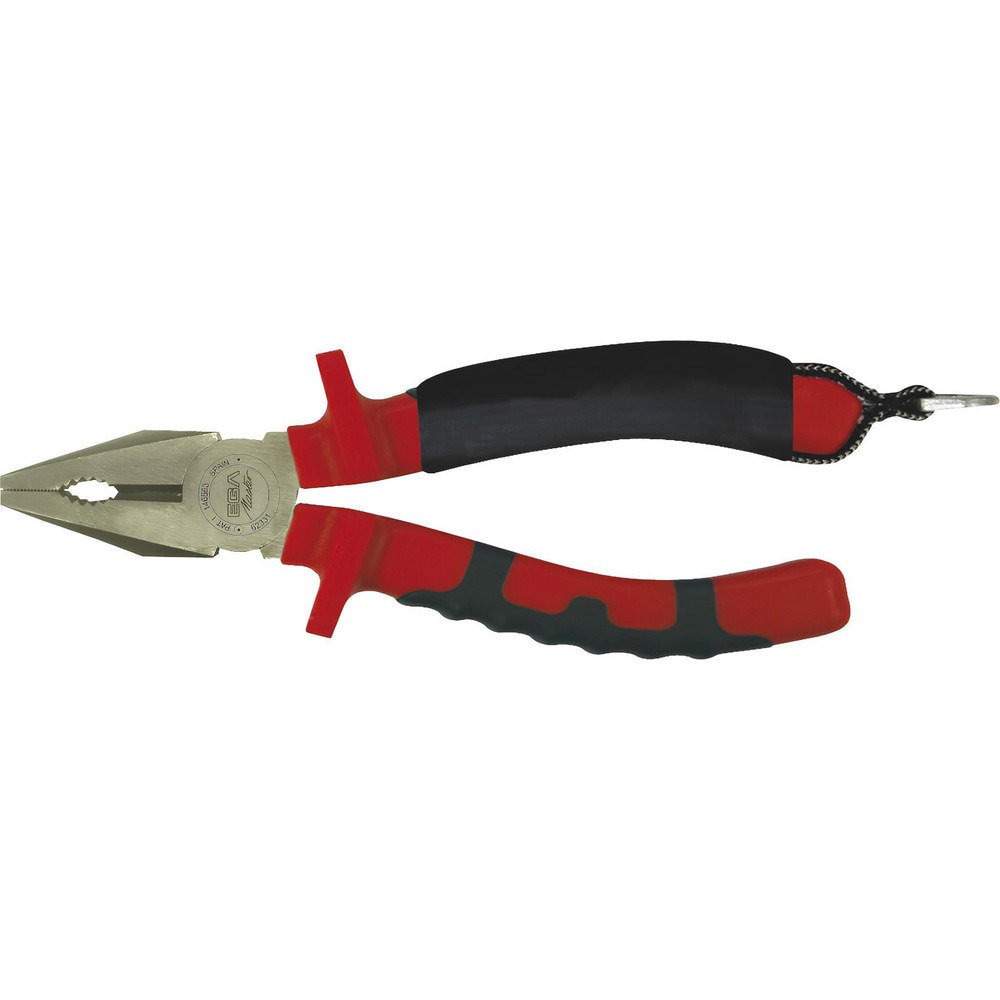 Pliers; Jaw Texture: Grooved ; Plier Type: Combination ; Jaw Length (mm): 39.00 ; Jaw Width (mm): 26.90 ; Overall Length (mm): 180.0000 ; Handle Color: Red