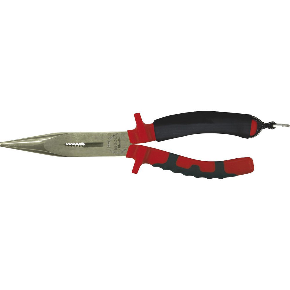 Long Nose Pliers; Pliers Type: Long Nose Pliers ; Jaw Texture: Serrated ; Jaw Length (mm): 70.00 ; Jaw Width (mm): 18.00 ; Jaw Bend: 0 ; Handle Type: Ergonomic; Non-Slip