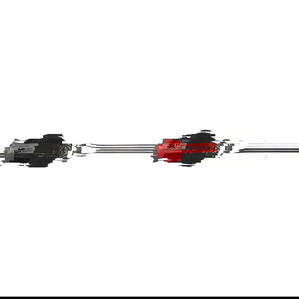 Slotted Screwdrivers; Blade Width (mm): 4.00 ; Blade Length (mm): 100.0000 ; Overall Length (mm): 185.0000 ; Handle Type: Ergonomic ; Handle Length: 85.00 ; Shank Type: Round