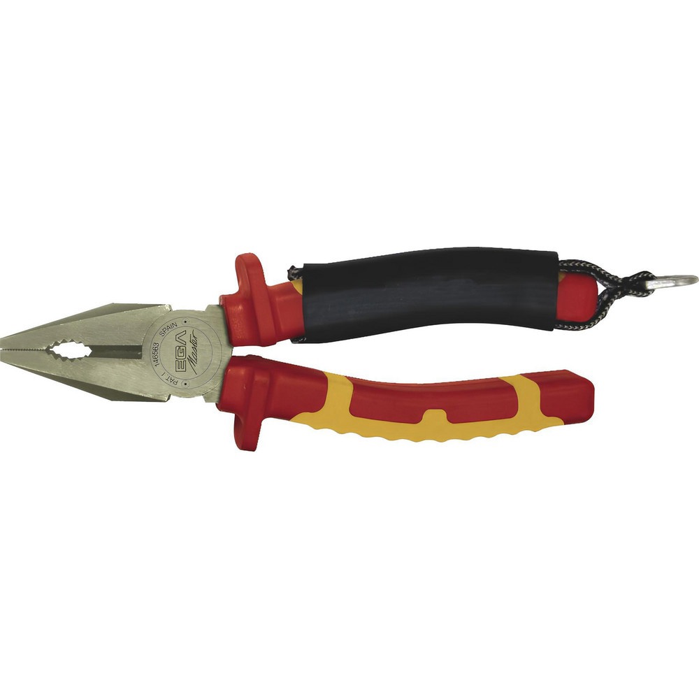 Pliers; Jaw Texture: Grooved ; Plier Type: Combination ; Jaw Length (mm): 39.00 ; Jaw Width (mm): 29.90 ; Overall Length (mm): 180.0000 ; Handle Color: Orange