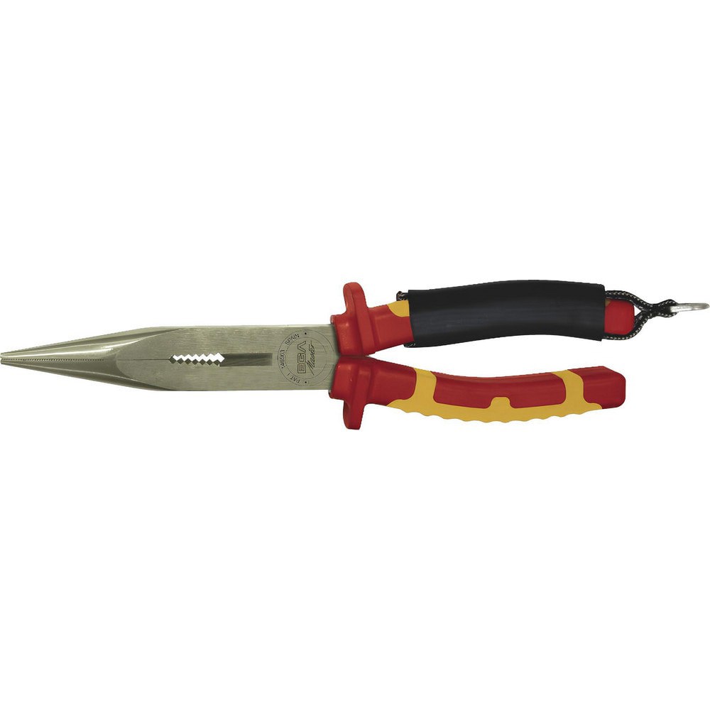 Long Nose Pliers; Pliers Type: Long Nose Pliers; Insulated ; Jaw Texture: Serrated ; Jaw Length (mm): 70.00 ; Jaw Width (mm): 10.00 ; Jaw Bend: 0 ; Handle Type: Ergonomic; Non-Slip