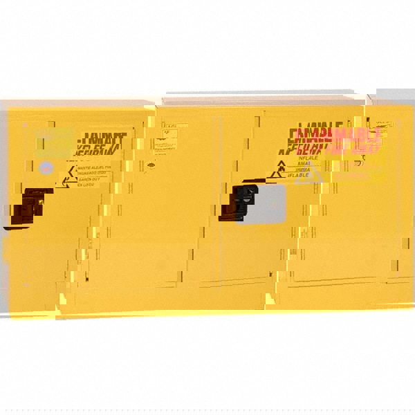 Stackable Cabinet: Self-Closing, 1 Shelf, Yellow