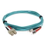 2M LOMM ST/SC 50/125 AQUA DUPLEX PATCH C